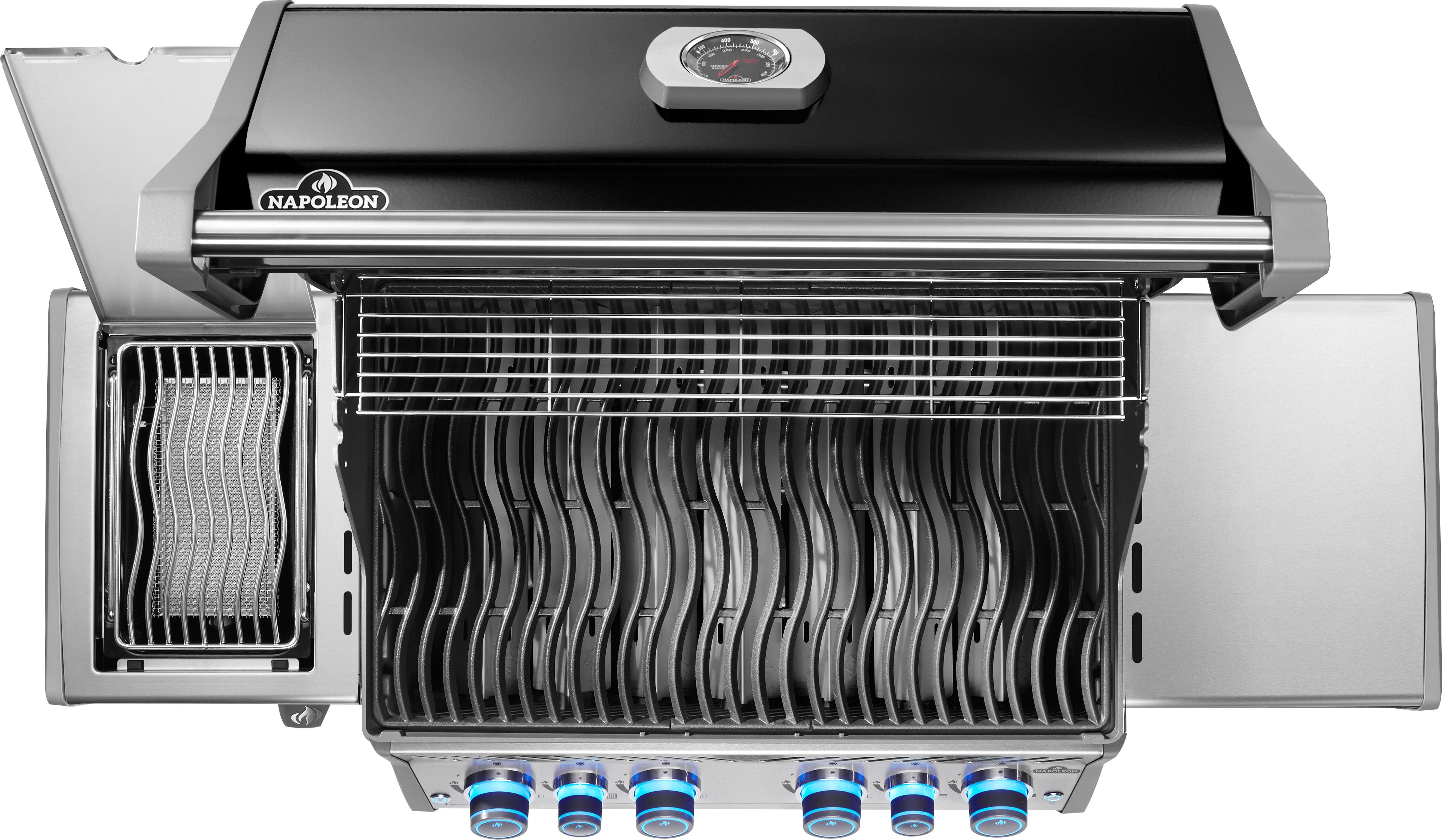 Napoleon Rogue PRO-S 525 with cast iron grates, black
