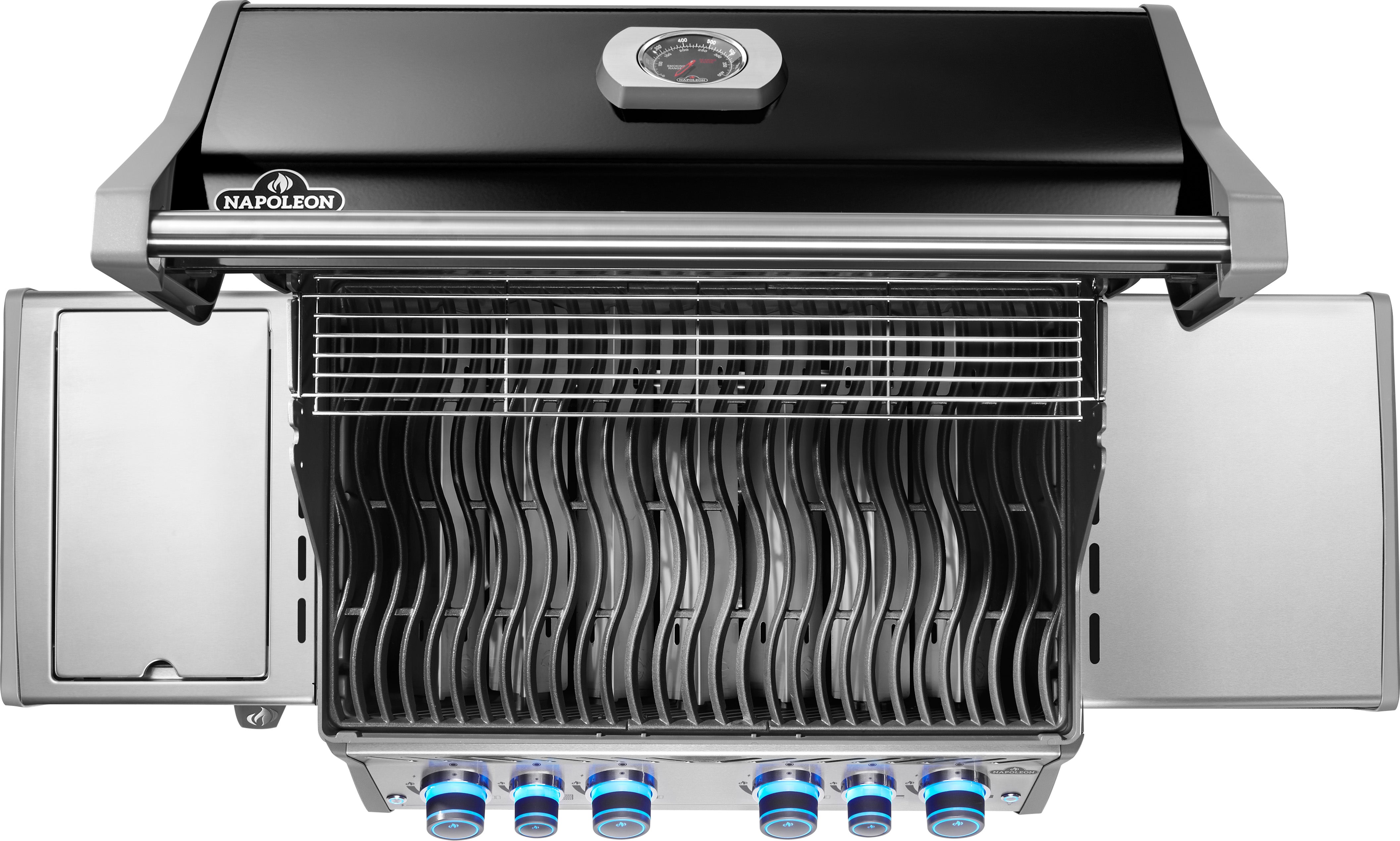 Napoleon Rogue PRO-S 525 with cast iron grates, black