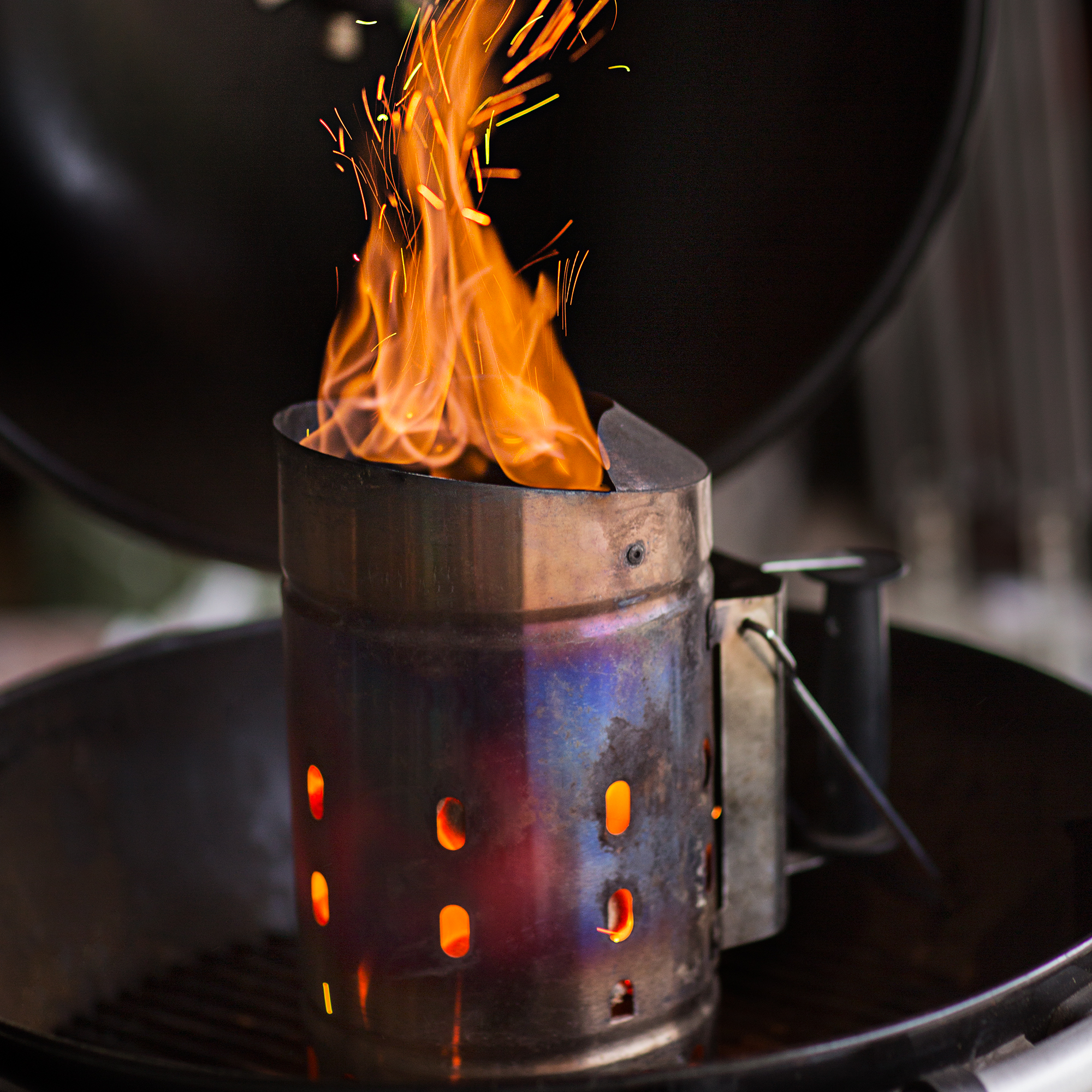 Avviatore per camino Rösle, acciaio inox