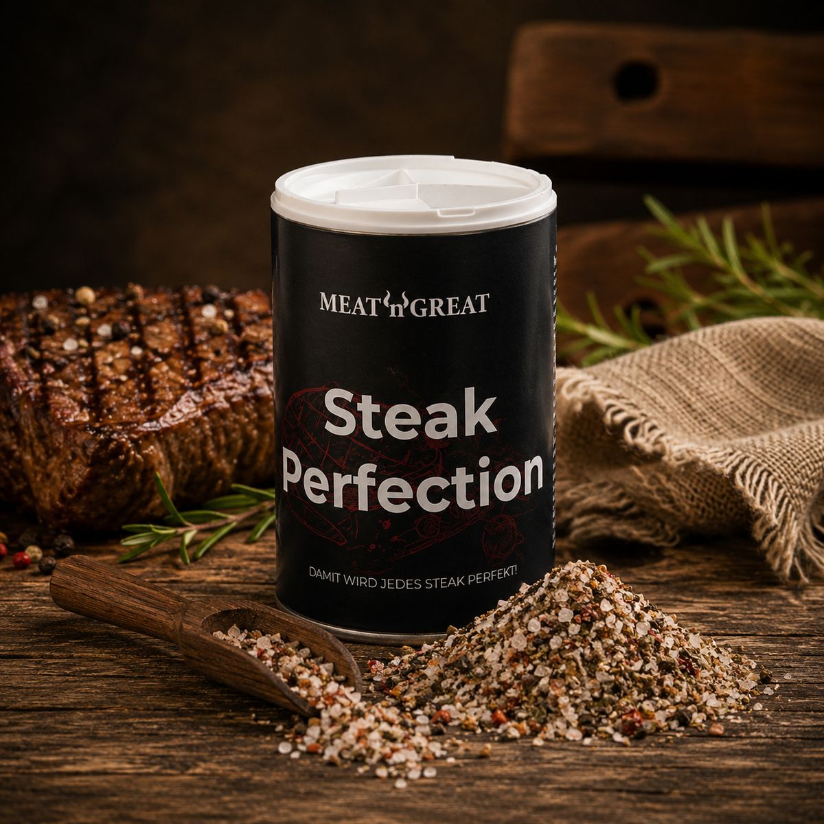 Meat 'n' Great Steak Perfection, Streuer, 80g, Gewürz