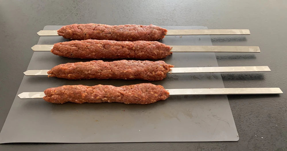 Adana mit den Babossa Grillspießen, 5Stk. passend für Babossa Windschutze