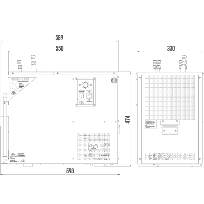 Unidad de refrigeración Lindr AS-80 Green Line