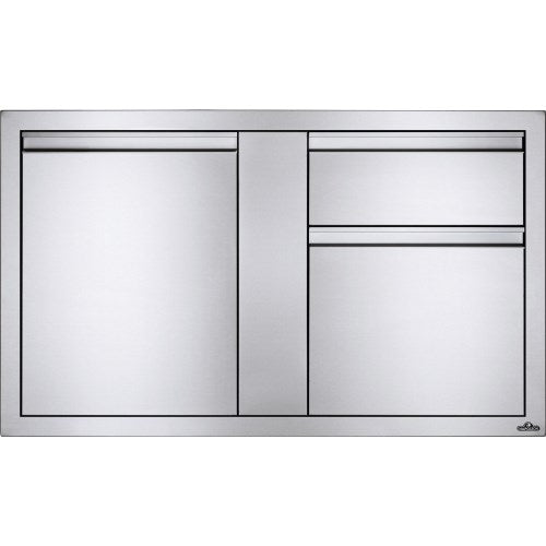 Ensemble porte et poubelle intégrées Napoleon (115 x 71 cm)