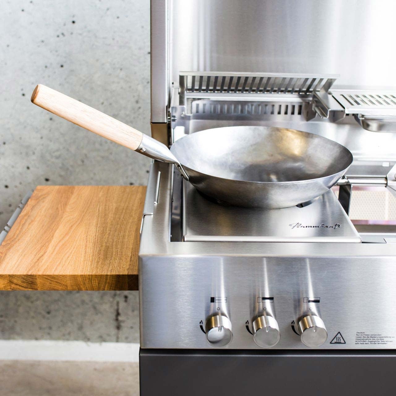 Flammkraft gas barbecue Block D Gen.5 ivory white