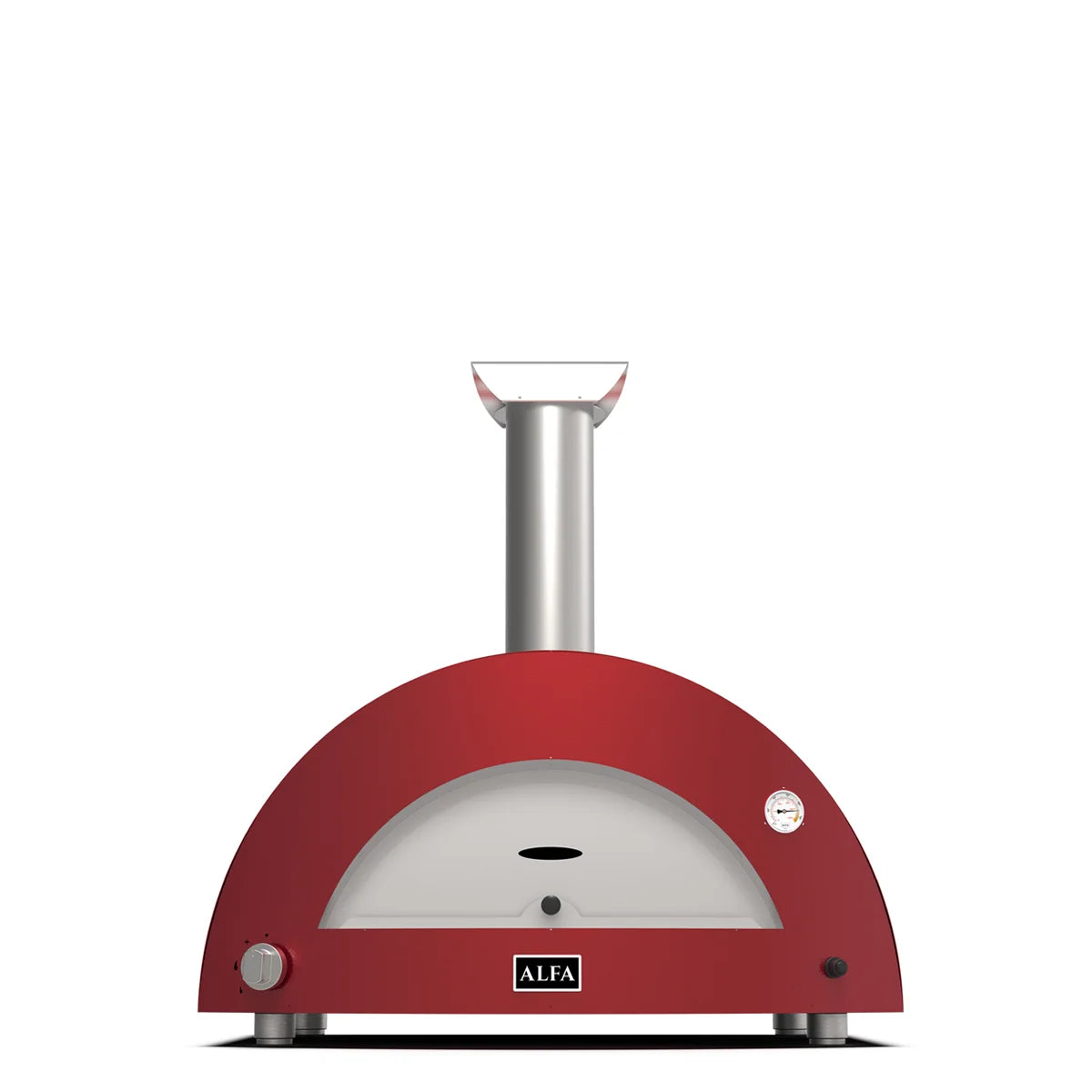 Produktbild Alfa Forni Moderno 3, 1 Pizze Frontansicht - rot