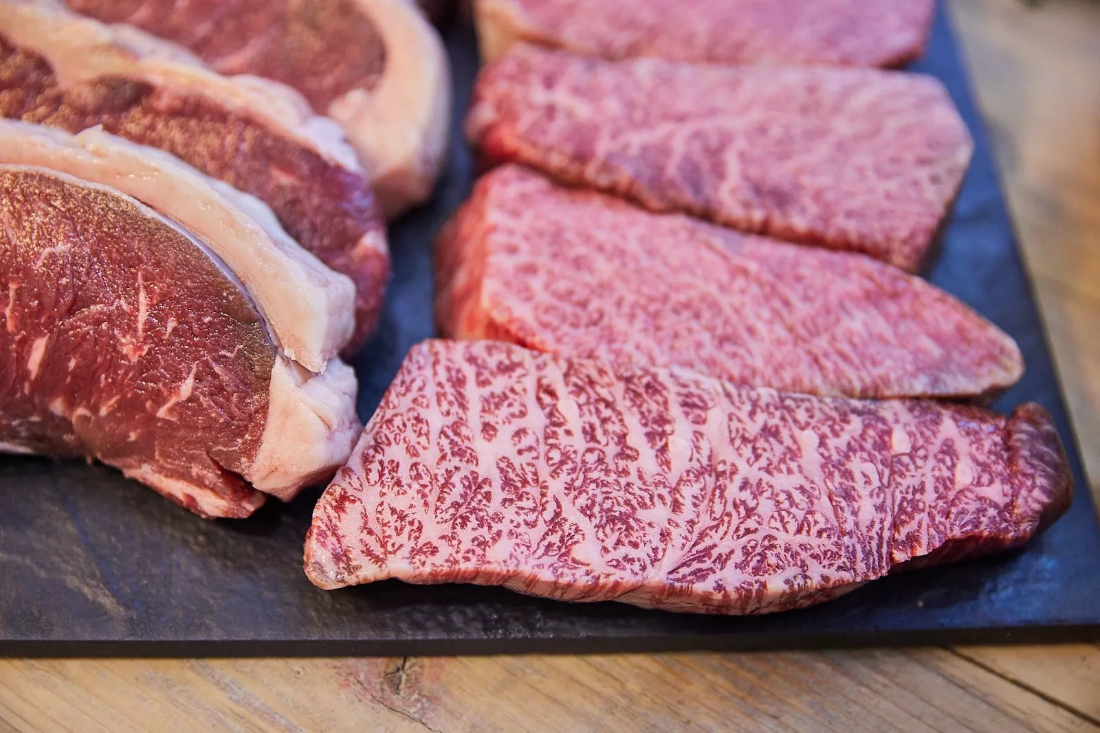 Bild vom besten Wagyu Fleisch. Erhältlich bei Grillgoods