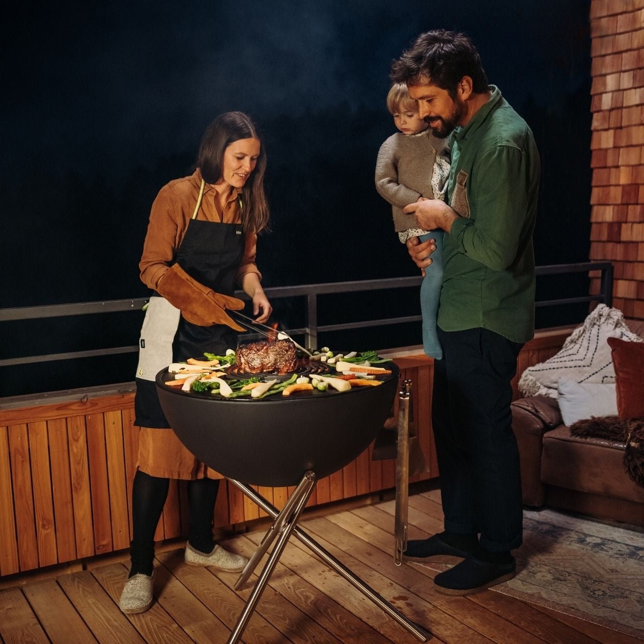 Ensemble de grill Höfats Plancha, haut, bol 70