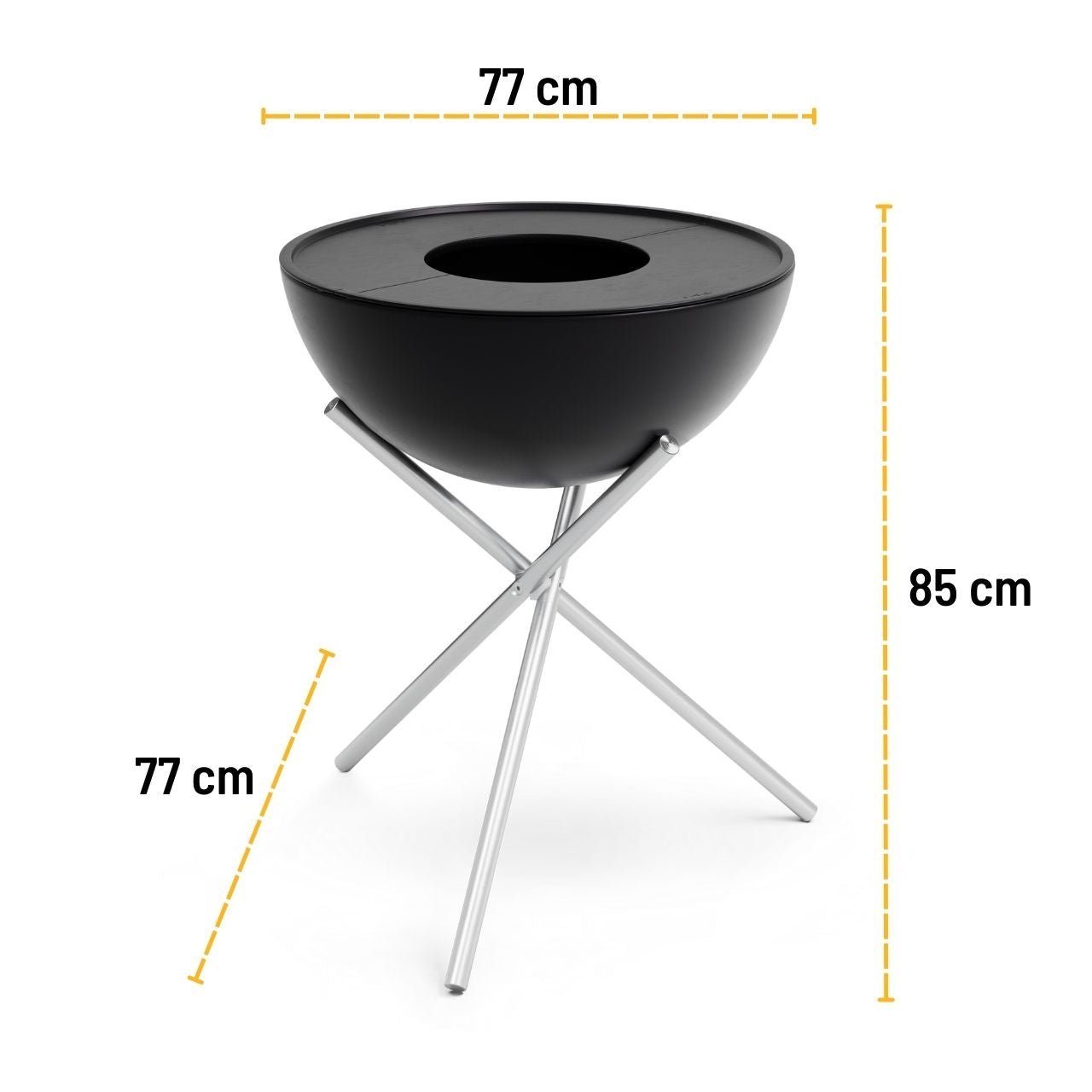 Höfats plancha grill set high, BOWL 70