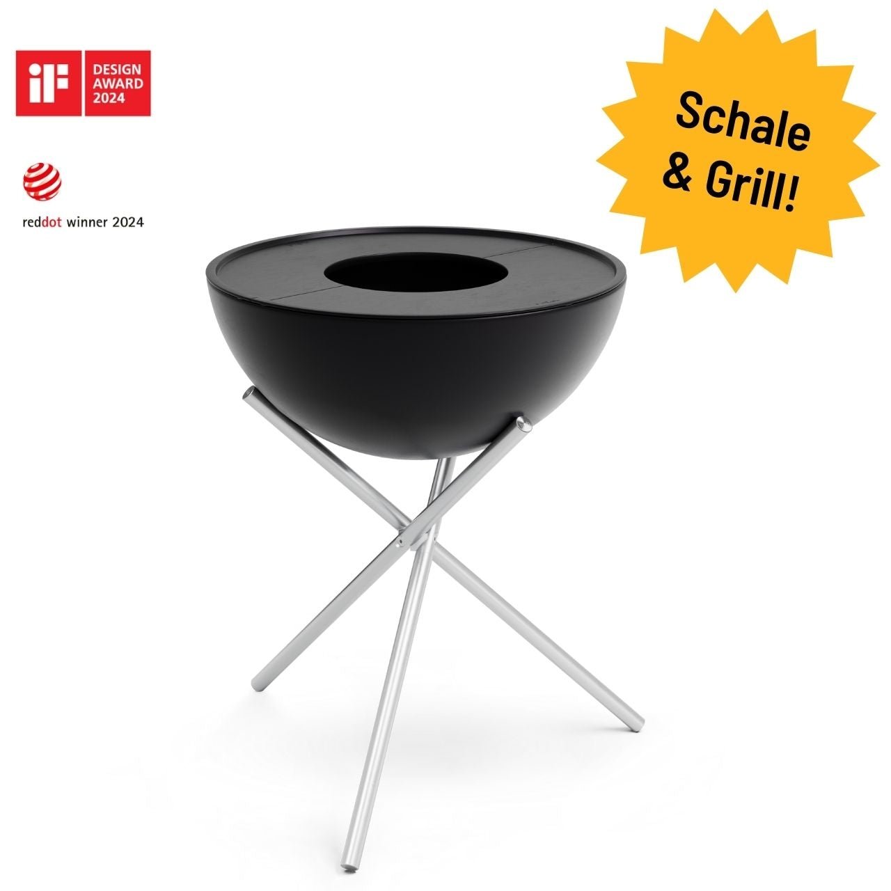 Höfats plancha grill set high, BOWL 70