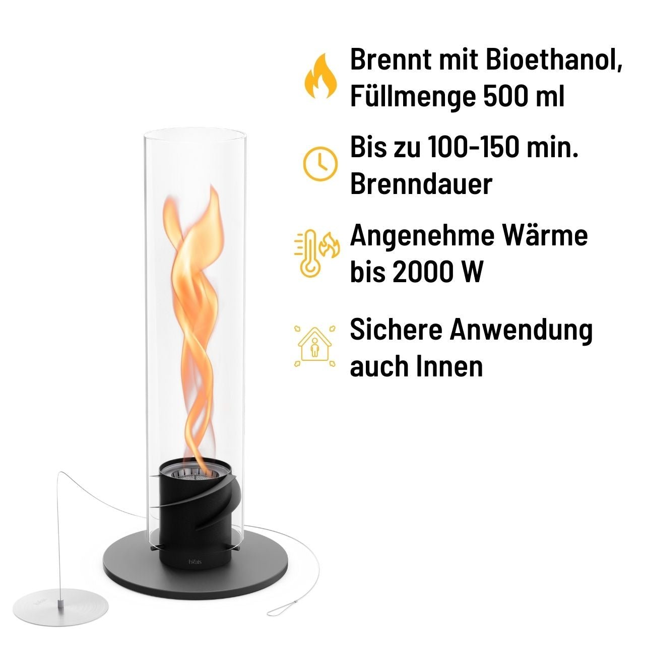 Höfats Spin 1200 Tischfeuer schwarz - Grillstar.deHöfats Spin 1200 Tischfeuer schwarzHöfatsGrillstar.deH007004064251007009