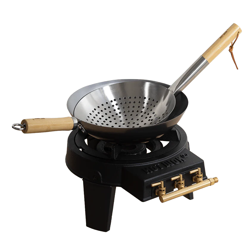 Hot wok strainer