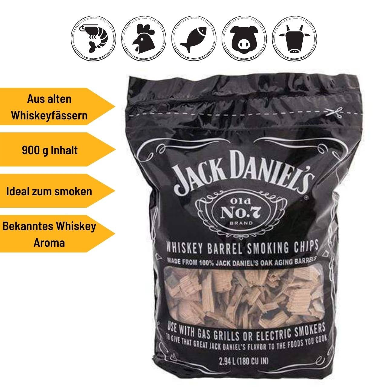 USPs Jack Daniel's Räucherchips, 900g