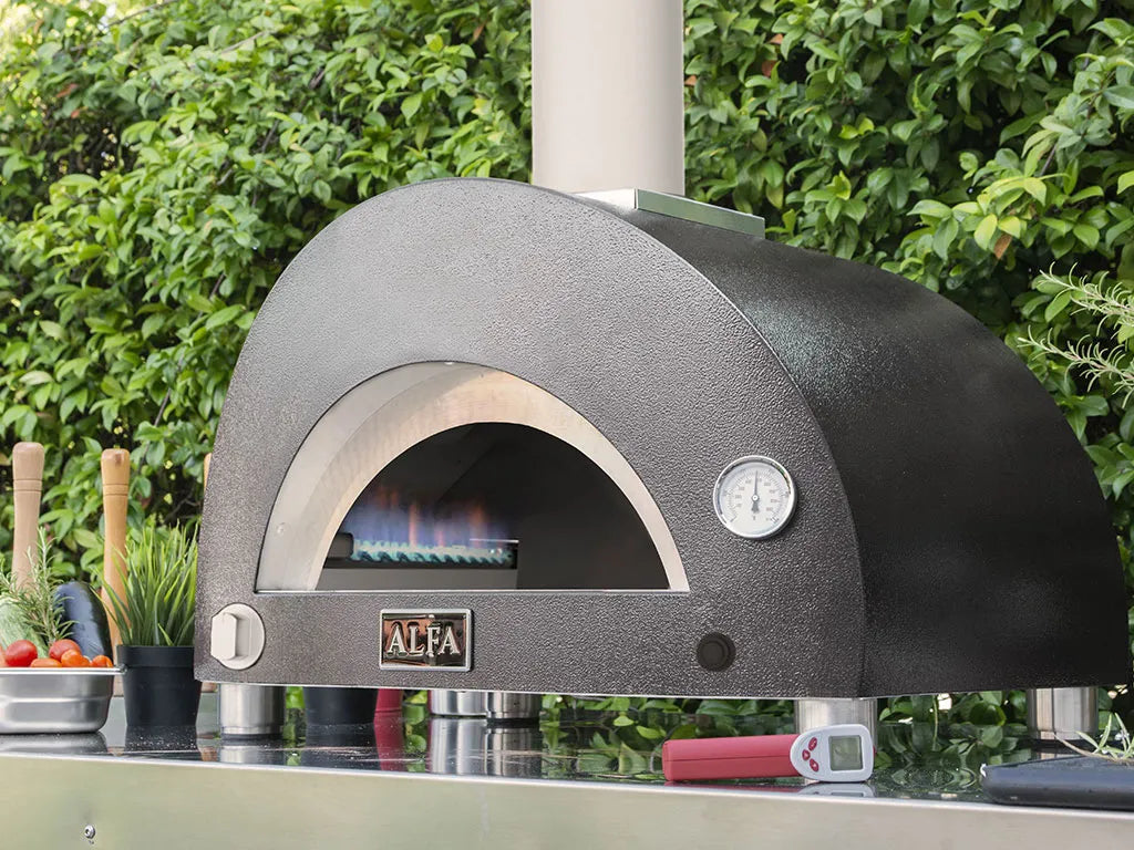 Alfa Forni Moderno 1 Pizza, Gas/Hybrid, grau im Garten
