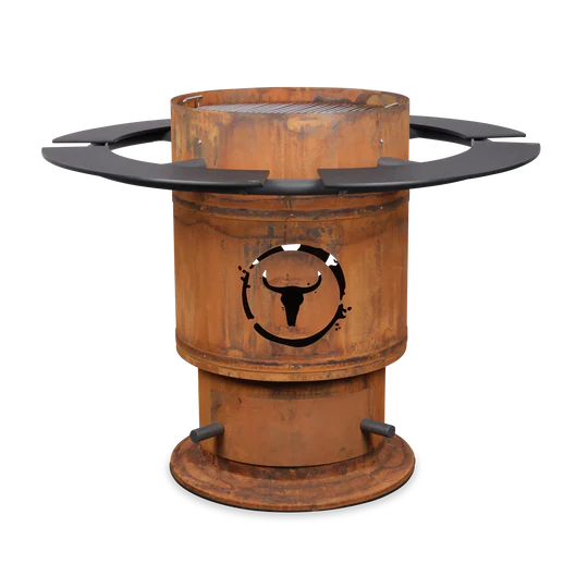 Moesta Bandit FirePlace inkl. Ablagen PaperPlank schwarz und BBQ-Disk