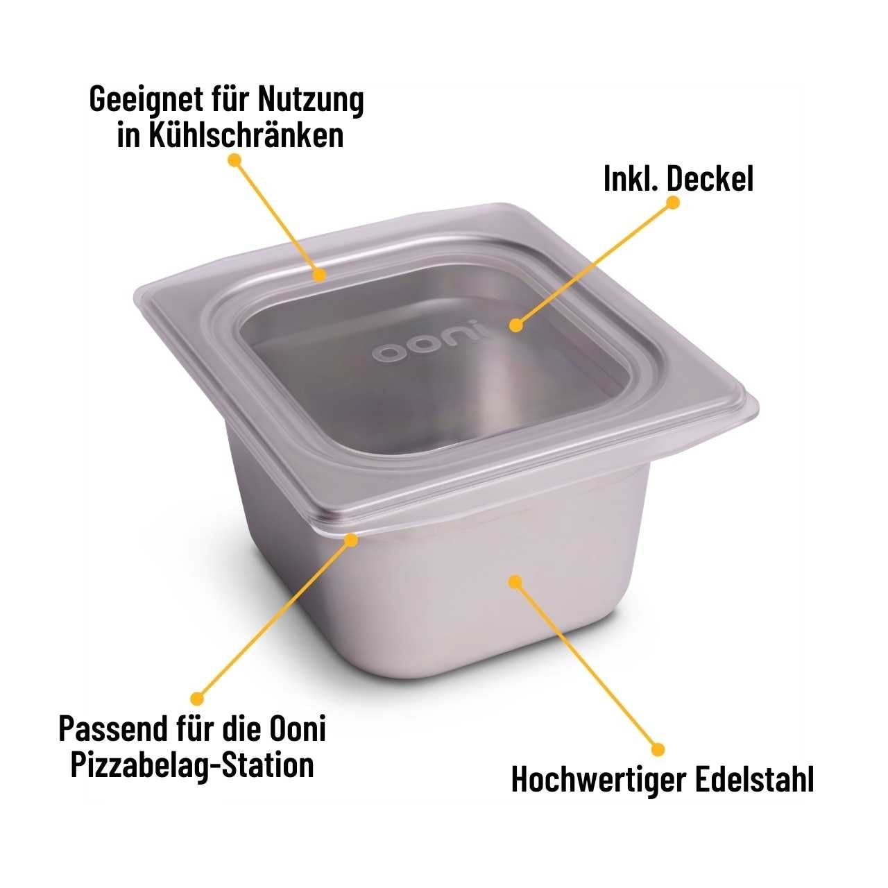 USPs Ooni Pizzabelag-Container - Medium UU-P0D400