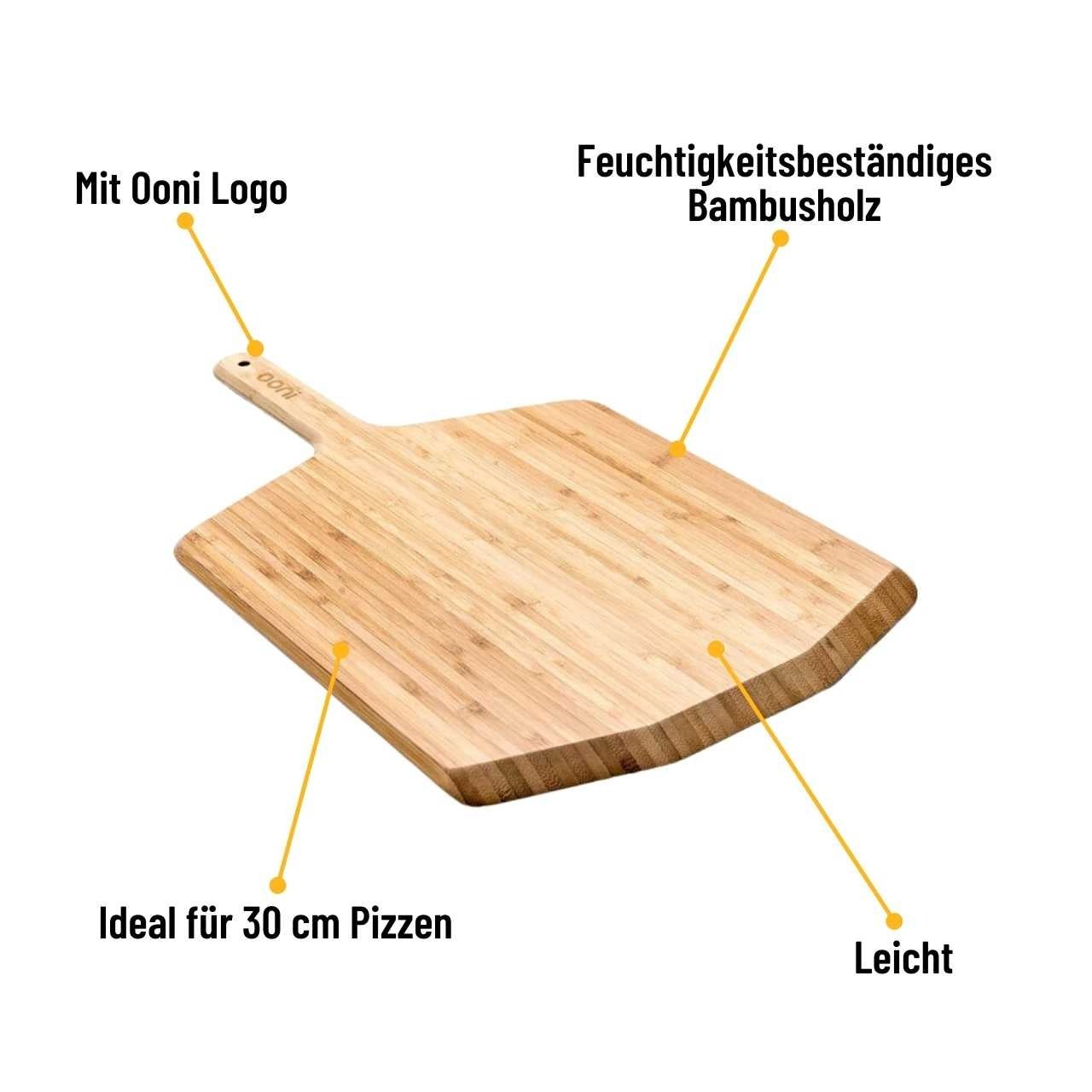 Pelle à pizza/planche de service Ooni, bambou 40 cm