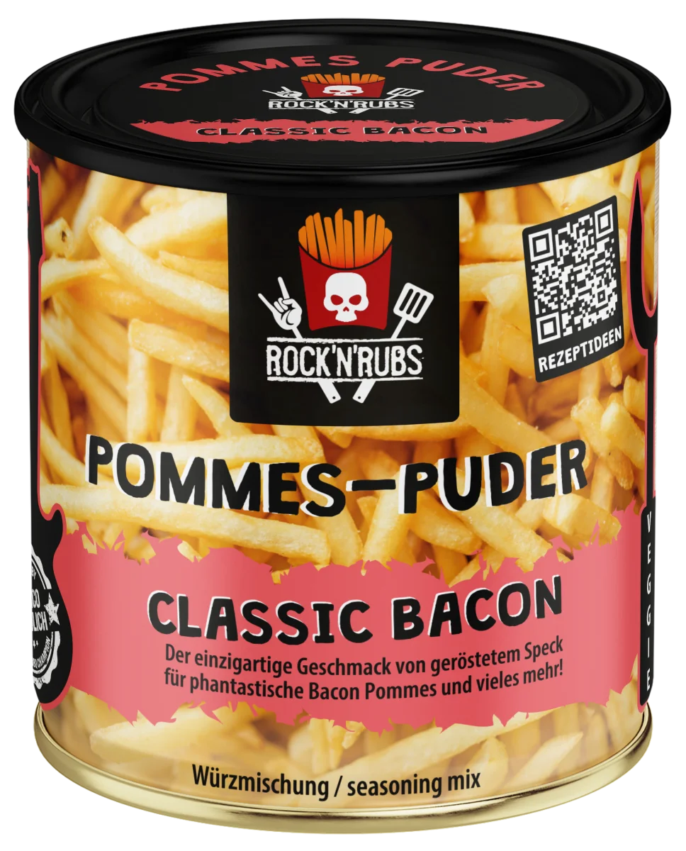 Rock 'n' Rubs Pommes-Puder, Classic Bacon 150 g
