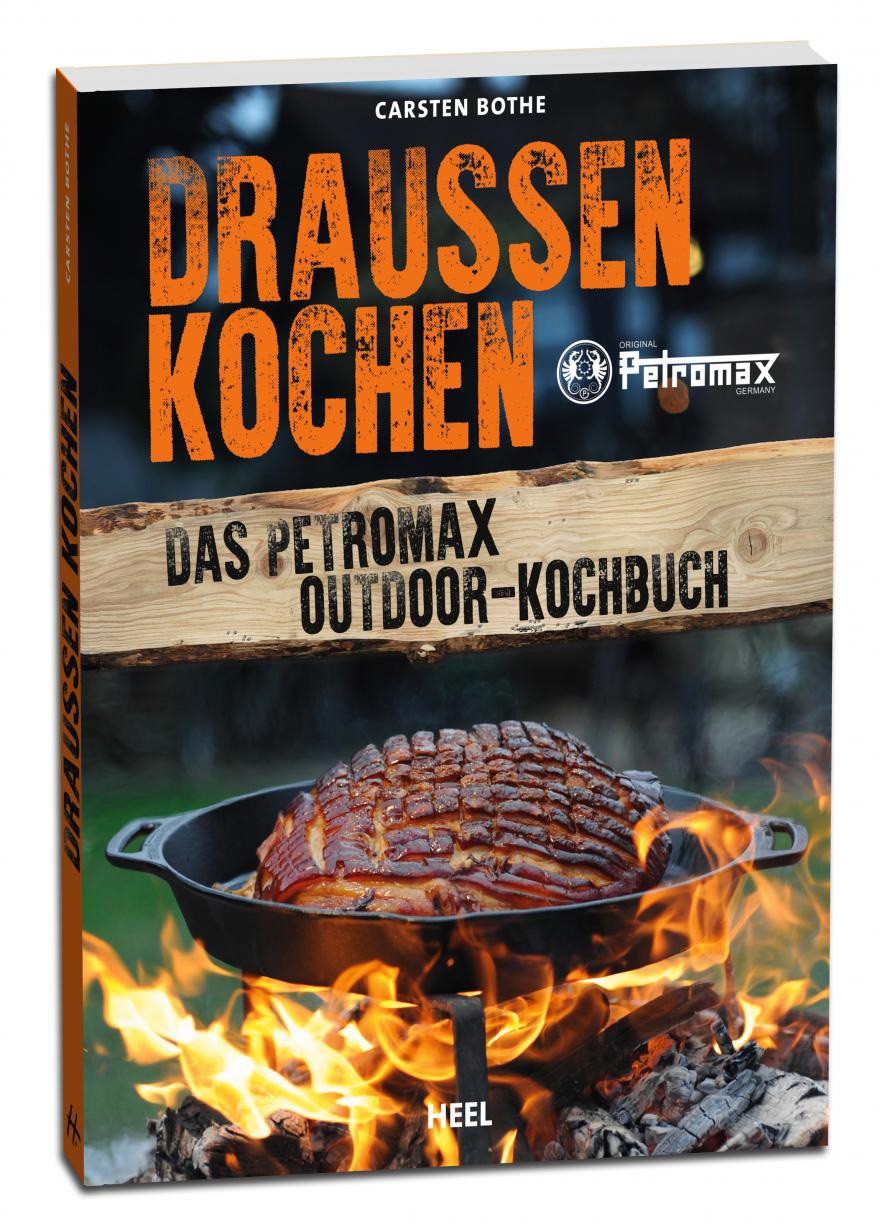 Produktbild: Petromax Kochbuch "Draußen kochen". Gewinner des Gourmand Cookbook Award 2019!
