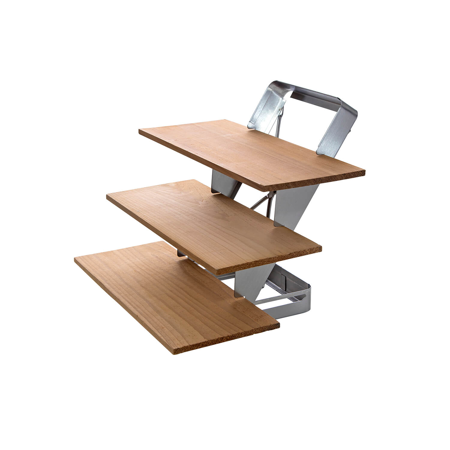 ALL'GRILL smoking board stairs, stainless steel & cedar wood