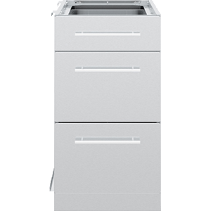 Broil King outdoor kitchen cabinet, 3 drawers