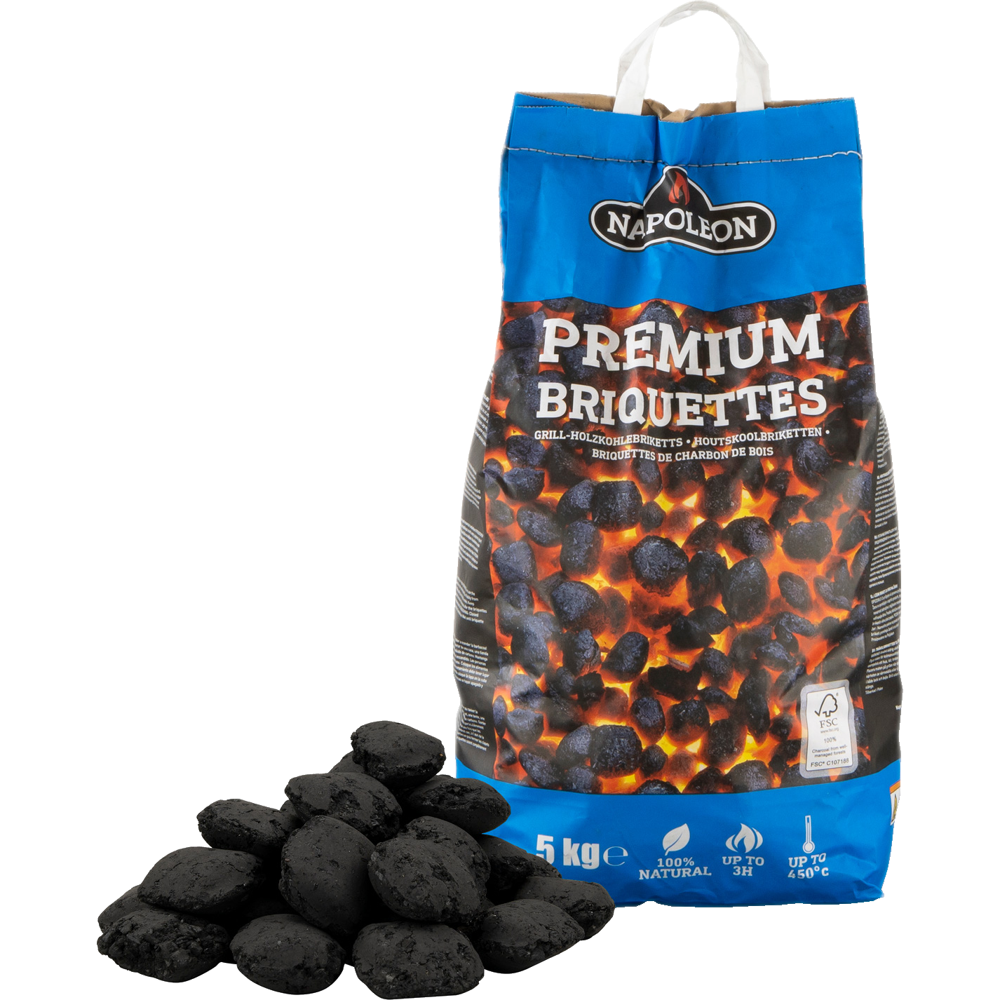 Napoleon Blackstone barbecue briketten, 5kg