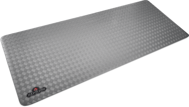 Tapis de protection de sol Napoléon, 230 x 90 cm, argent