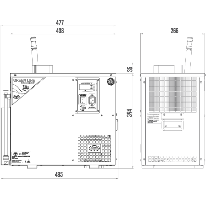 Jednostka chłodząca Lindr, AS-40 Glycol Green Line