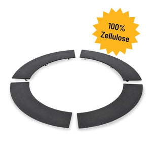 Moesta Bandit Estantes para chimeneas PaperPlank negro 4 piezas