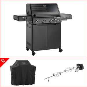 Rösle EPICFLAME Pro 4 Gasgrill inkl. Abdeckhaube & Rotisserie