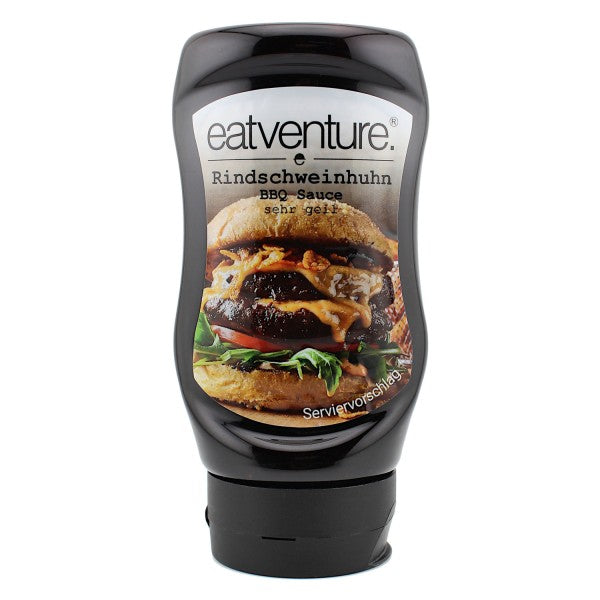 Eatventure BBQ Sauce, Rindschweinhuhn 315ml
