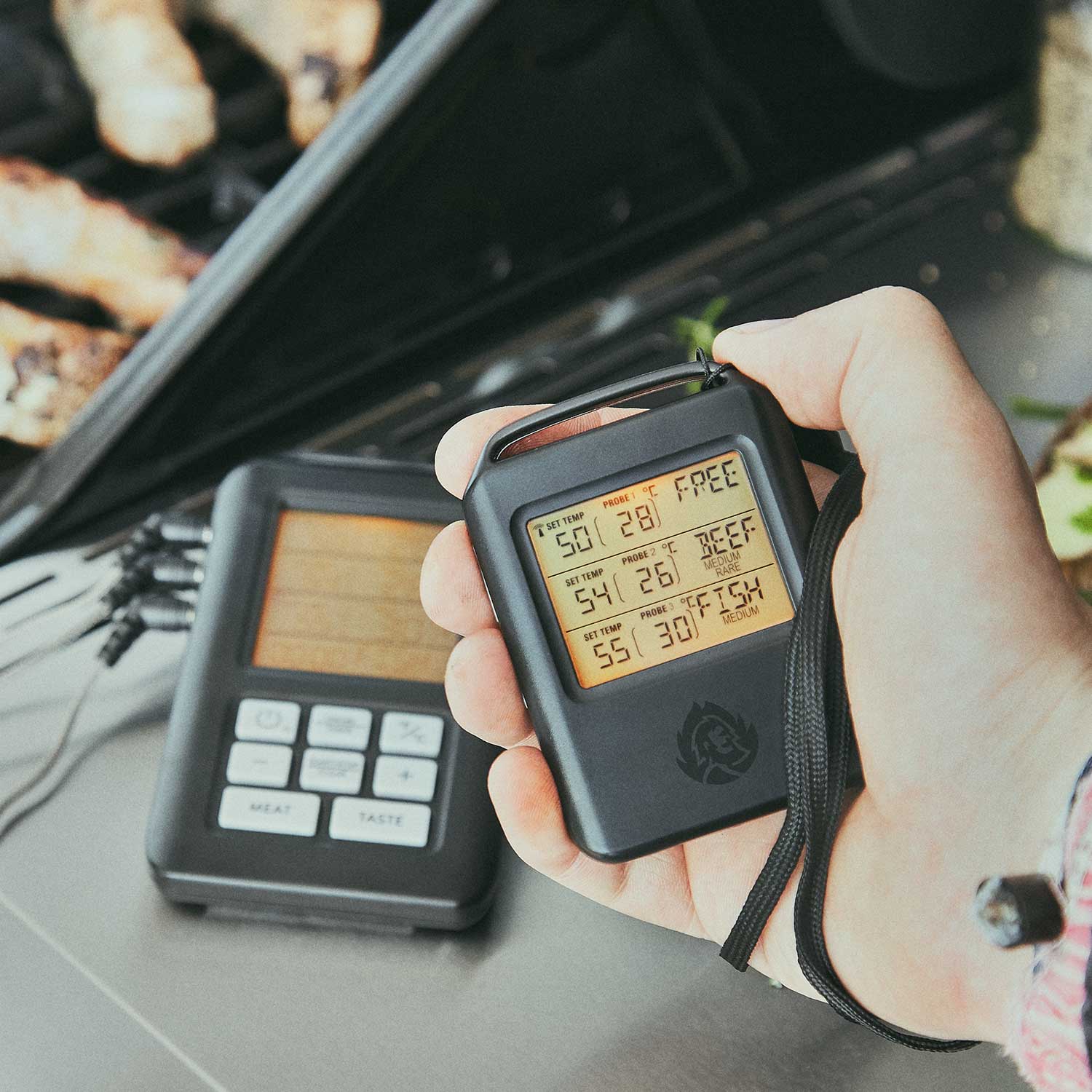 Burnhard Grillthermometer mit 4 Sonden