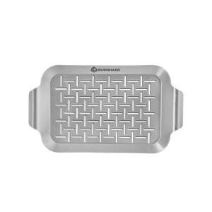 Burnhard Edelstahl Grillschale 27,5 x 19 x 2 cm