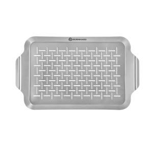 Vassoio per griglia in acciaio inox Burnhard 42,5 x 25 x 2 cm