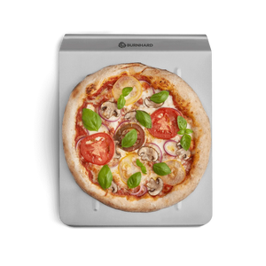 Burnhard Pizzastein mit Pizzaschaufel | 38 x 30 x 1,5 cm