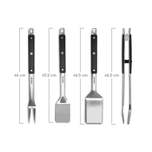 Burnhard Grillbesteck Edelstahl 4-tlg.