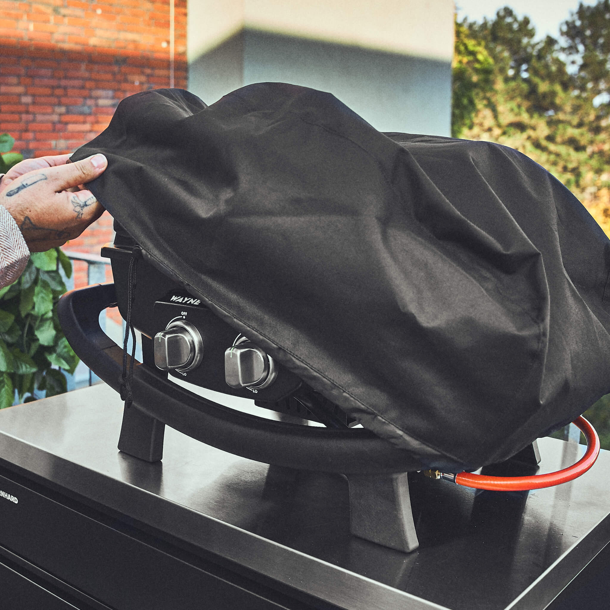 Burnhard WAYNE Balkongrill 2-Brenner Camper Edition