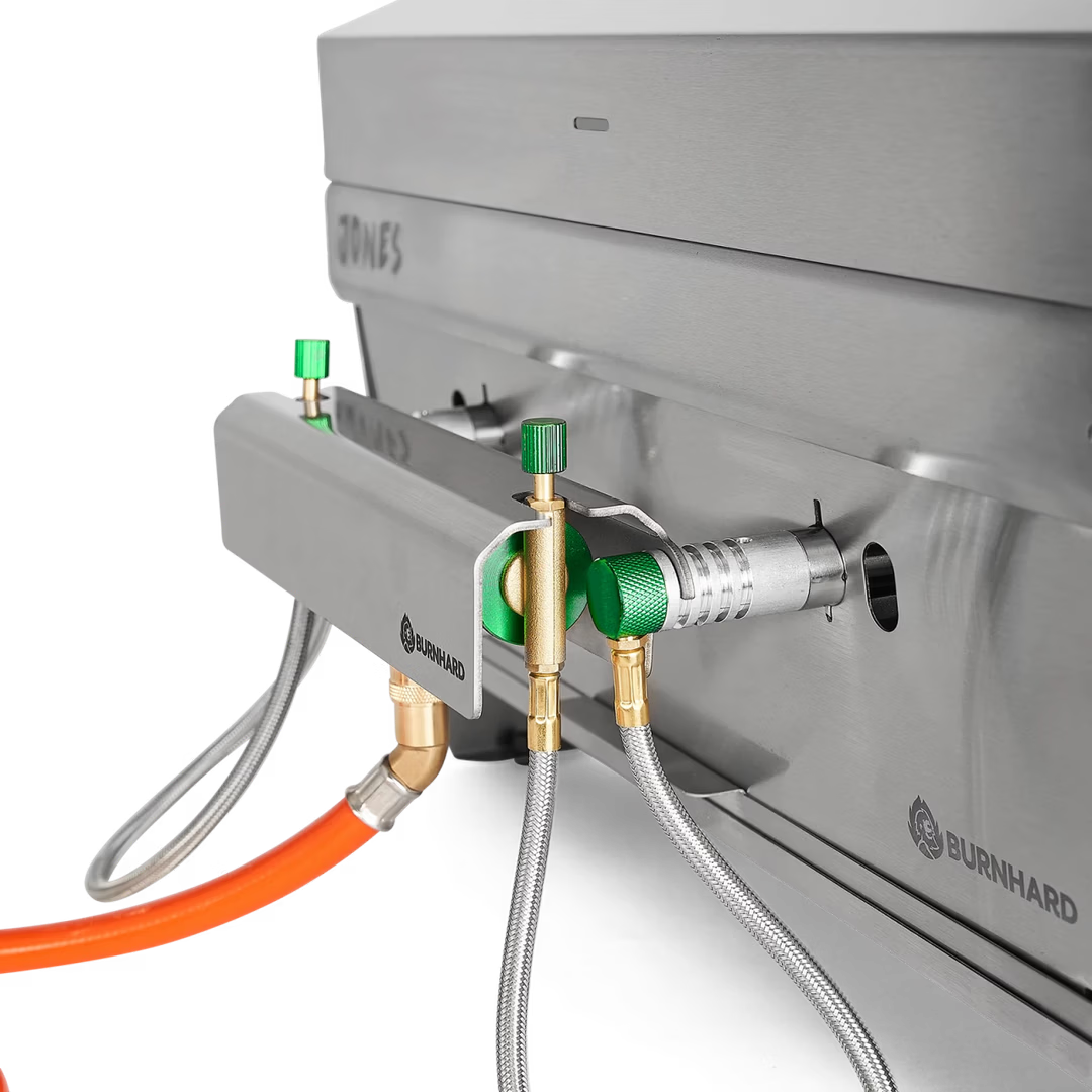 Burnhard Gasflaschen Adapter, JONES 2-Brenner