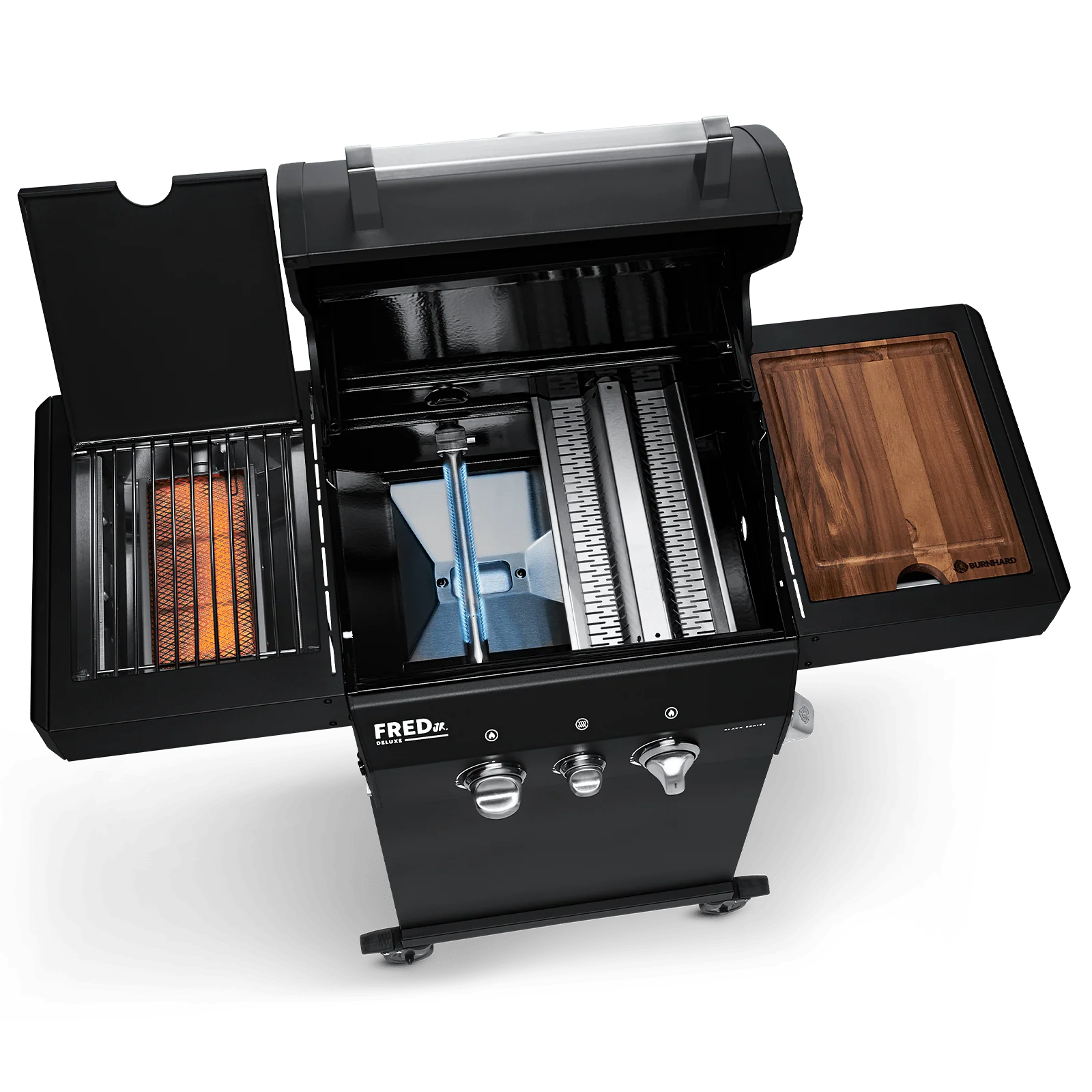 Burnhard FRED Jr. Deluxe Gasgrill 2-Brenner Back Edition mit Gusseisenrost (Series 3)