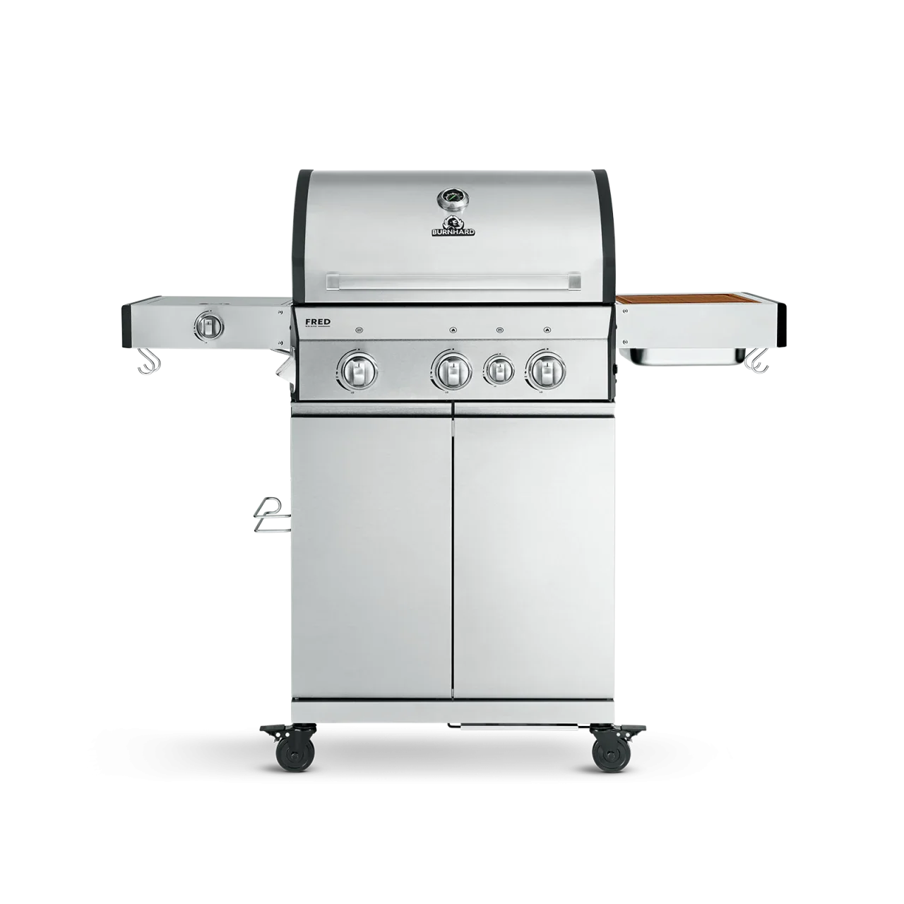 Burnhard FRED Deluxe Gasgrill 3-Brenner Edelstahl mit Edelstahlrost (Series 3)
