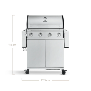 Burnhard Big FRED Basic Gasgrill 4-Brenner mit Gusseisenrost