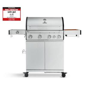 Burnhard Big FRED Deluxe Gasgrill 4-Brenner Edelstahl mit Edelstahlrost (Series 3)