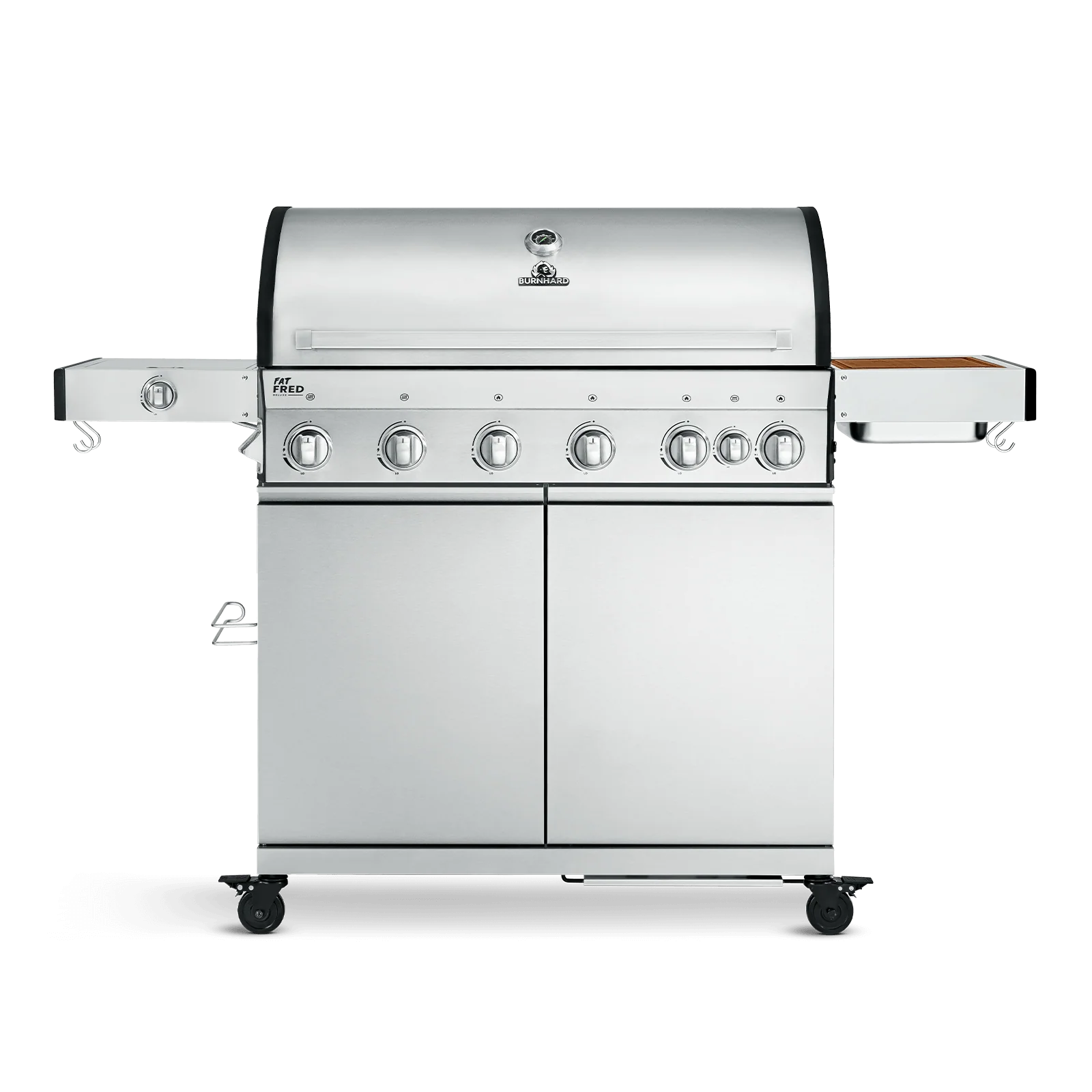 Burnhard Fat FRED Deluxe Gasgrill 6-Brenner Edelstahl mit Edelstahlrost (Series 3)