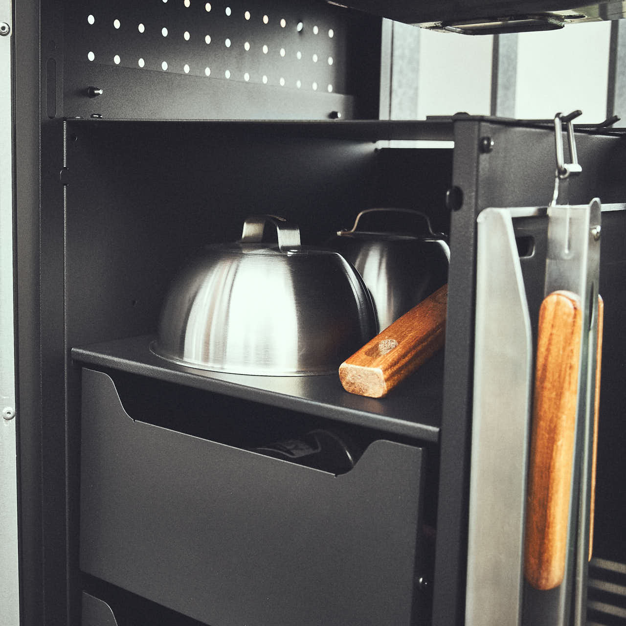 Burnhard Einbauregal für Gasgrill FRED 30 cm