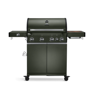 Burnhard Big FRED Deluxe Gasgrill 4-Brenner Green Edition mit Edelstahlrost (Series 3)