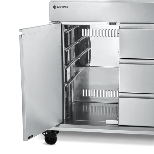 Burnhard Edelstahl Grill Beistellwagen