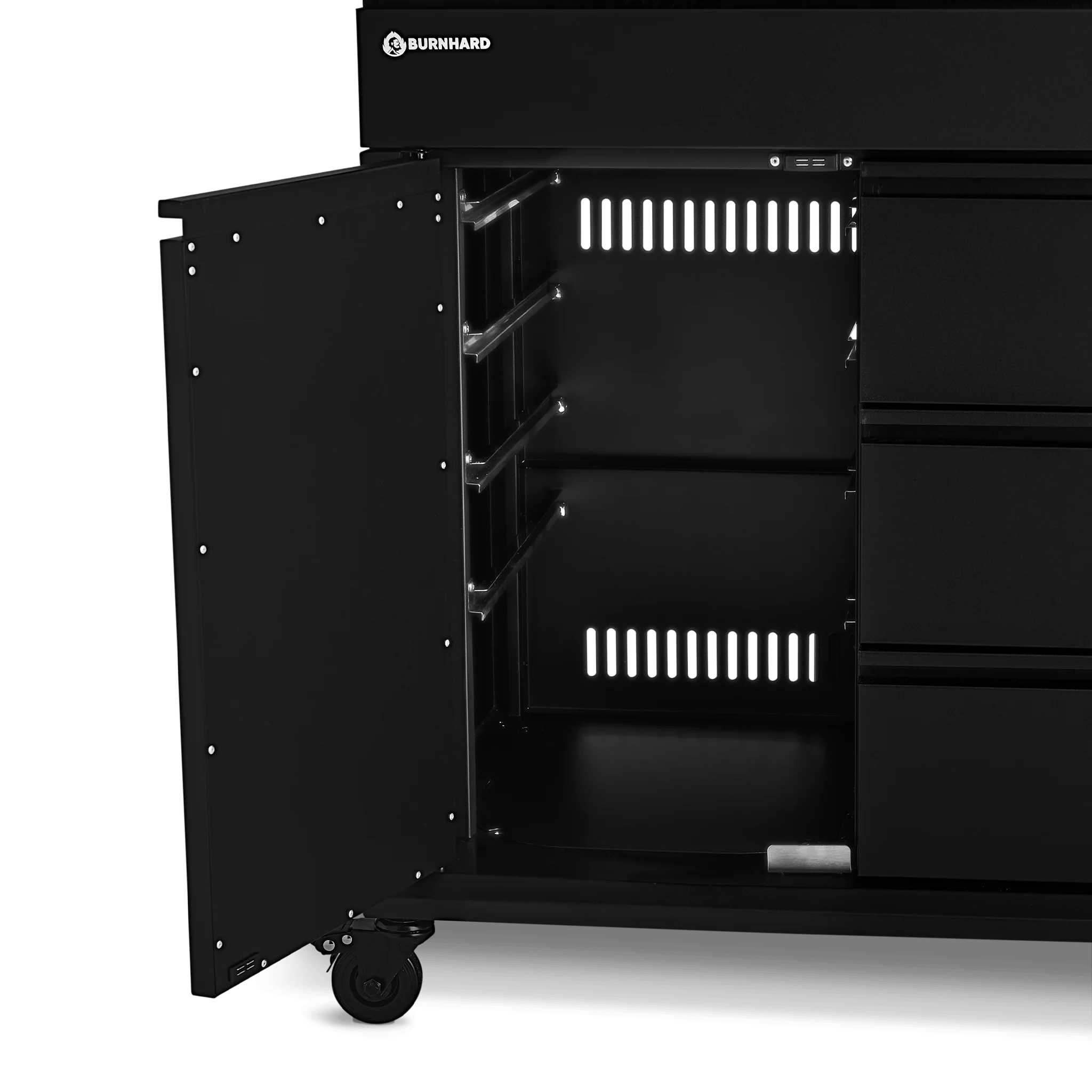 Burnhard Grill Beistellwagen schwarz