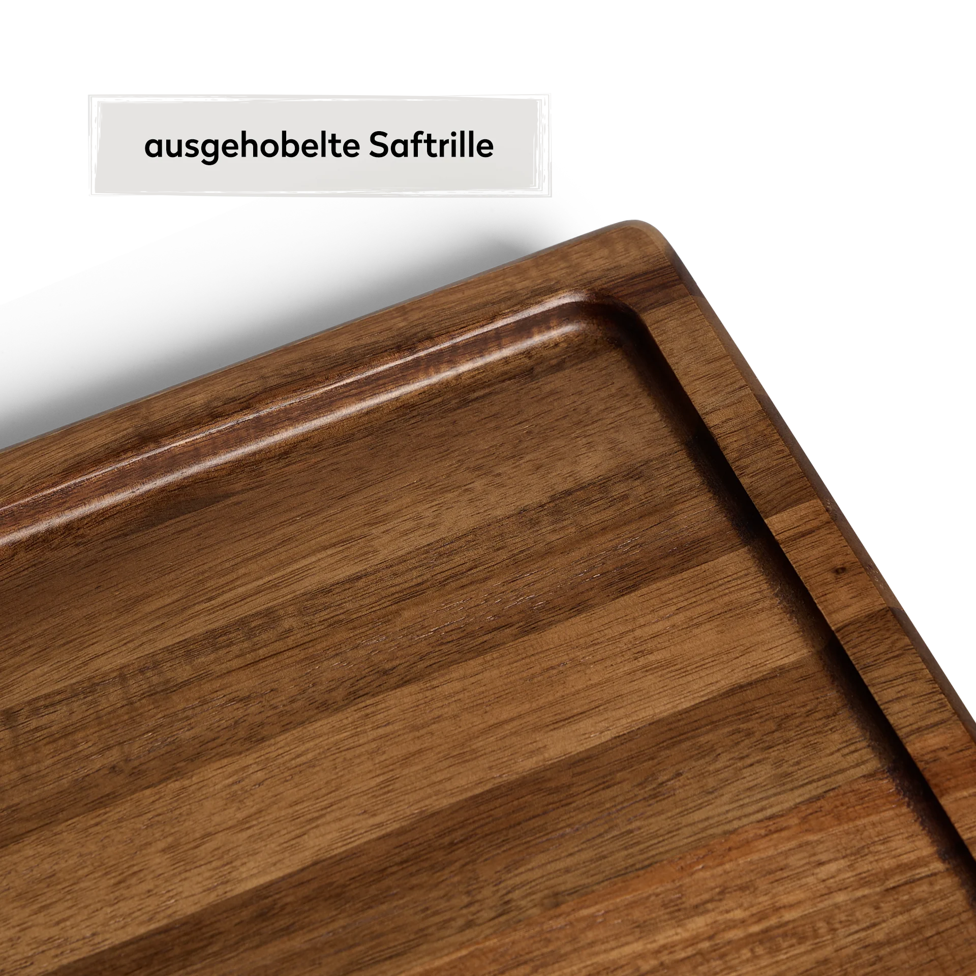 Burnhard Schneidebrett Akazienholz mit RAGNAR Küchenmesser