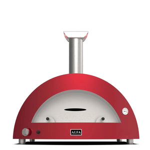 Alfa Forni Moderno 5 Pizze, gas/híbrido, rojo