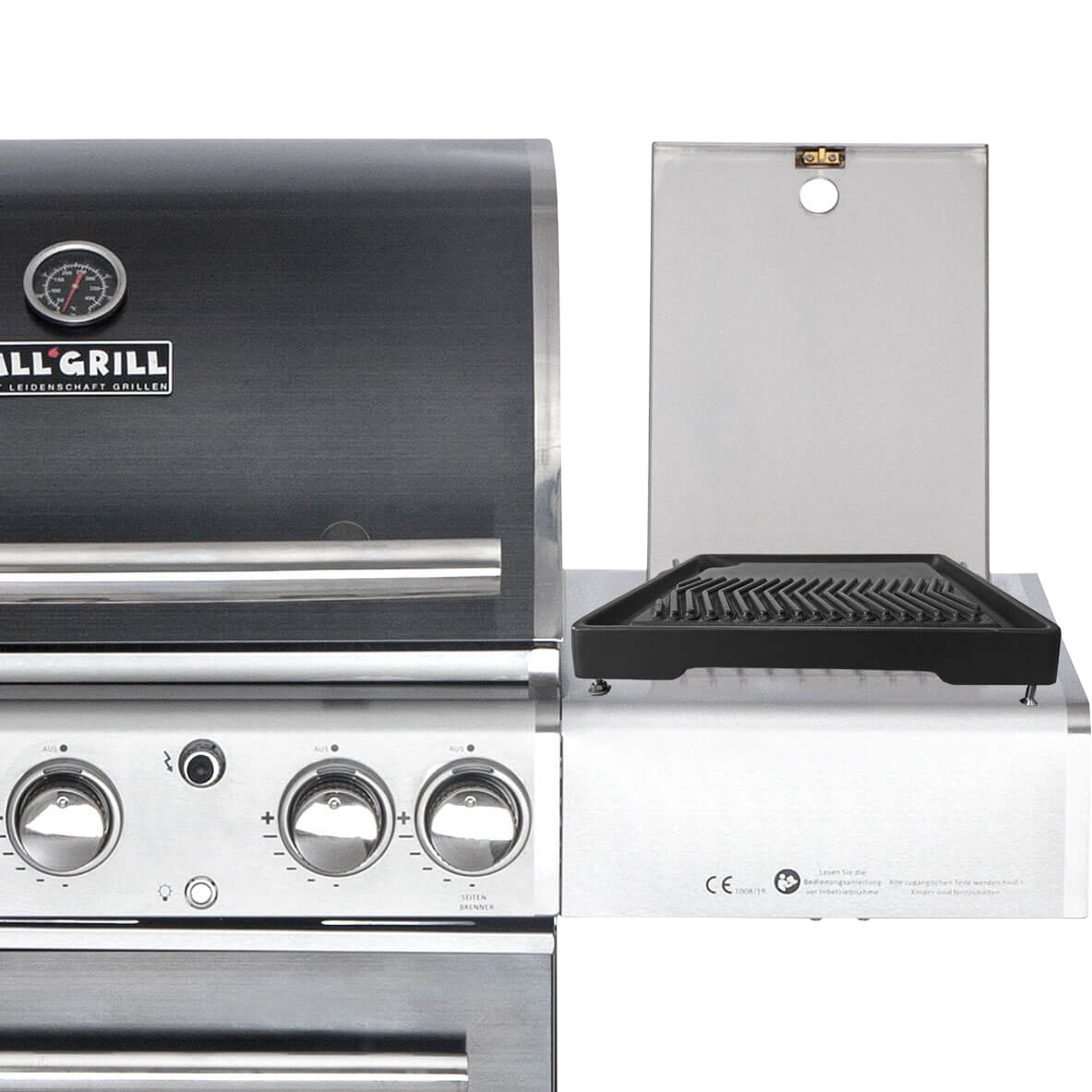 Plaque de cuisson en fonte ALL'GRILL, pour tous les brûleurs latéraux