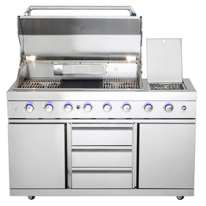 All'Grill module basisgrill met zijbrander incl. luchtsysteem